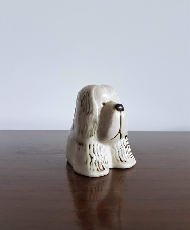 AnyesAttic Ceramic Lisa Larson for Gustavsberg,1972 Kennel series, 'Sympathetic Spaniel', Swedish