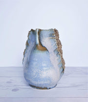 AnyesAttic Ceramic Maria & Schott for Töpferei Schott Studio Pottery, Large Sculpted Anemone Ceramic Vase | 1980s-90s