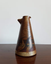 Mobach Ceramic 1970s Dutch Mobach, Joke (Johanna) Stroes Studio Pottery Stoneware Abstract Jug Vase - Signed