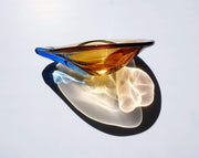 AnyesAttic Glass Mstisov by Hana Machovska, Romana Series Modernist Art Glass Teardrop Dish | 1960s, Czech, Rare