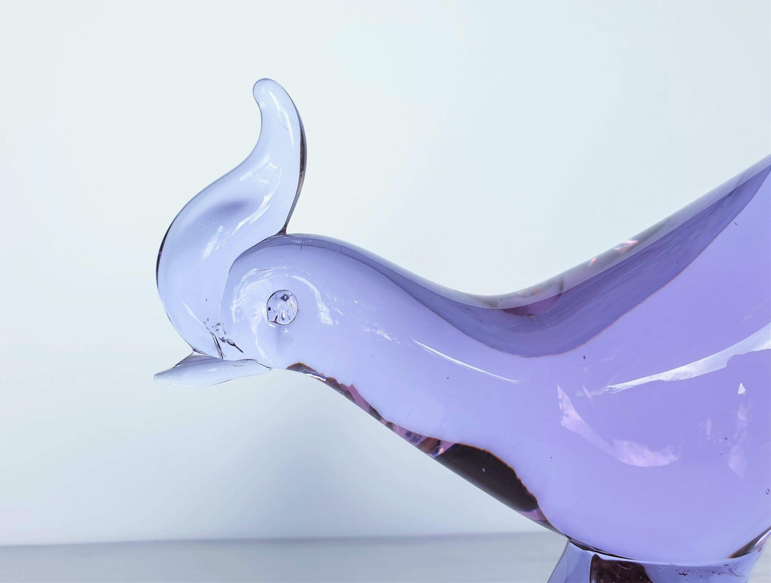 Hand-Blown Neodymium outlet Glass Bird