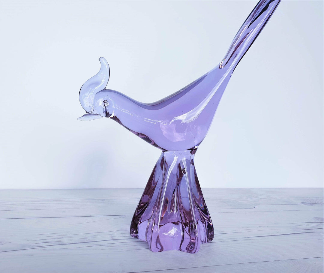 Hand blown Murano Glass bird popular