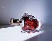 Murano Glass 1950s Italian Murano Ruby Red Sommerso, Bullicante and Pulled Art Glass Lamp Base