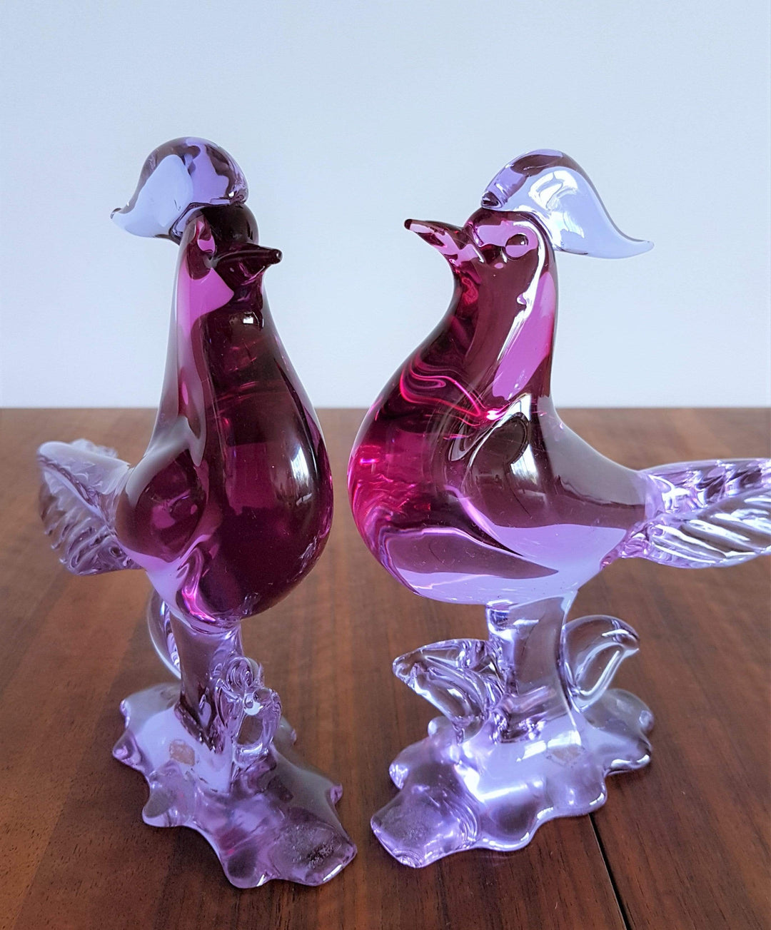 Pair of 1950s Murano by Archimede Seguso, Neodymium Sommerso