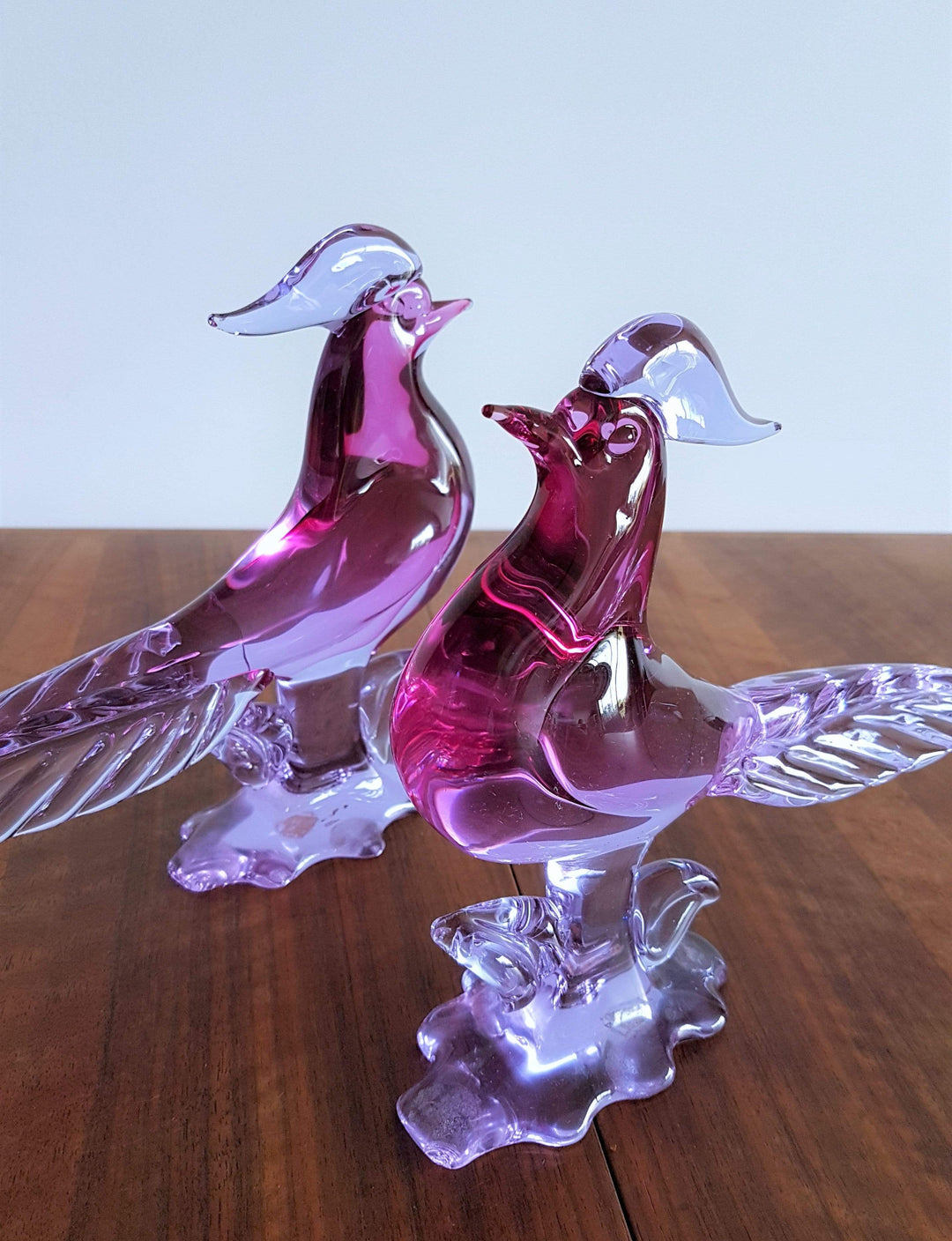 Pair of 1950s Murano by Archimede Seguso, Neodymium Sommerso