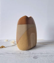 Tremaen Ceramic Peter Ellery for Tremaen Pottery Nanceddan Series, Sculptural Cornish Pebble Vase, 1970s, British