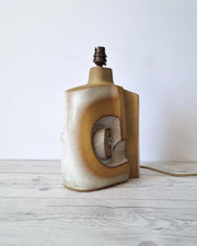 Tremaen Ceramic Peter Ellery for Tremaen Studio, Zennor Series Sculptural Modernist Ceramic Lamp Base, 1970s, British