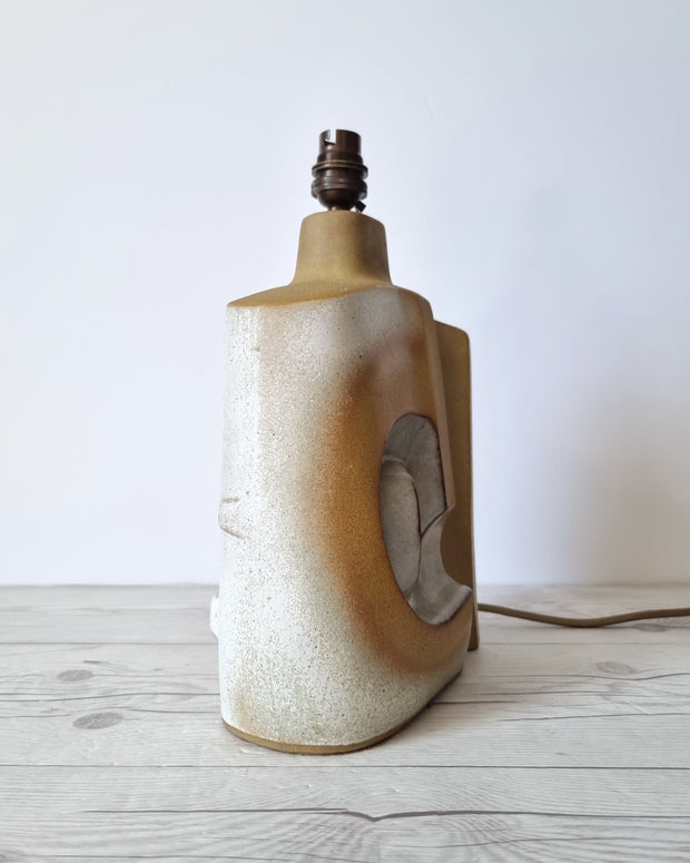 Tremaen Ceramic Peter Ellery for Tremaen Studio, Zennor Series Sculptural Modernist Ceramic Lamp Base, 1970s, British