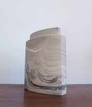 Rosenthal Ceramic Rosenthal Studio Line, XL Queensberry Marble Sculptural Ceramic Vase, 1980s West German