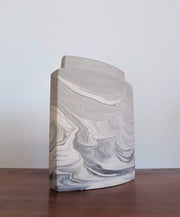 Rosenthal Ceramic Rosenthal Studio Line, XL Queensberry Marble Sculptural Ceramic Vase, 1980s West German