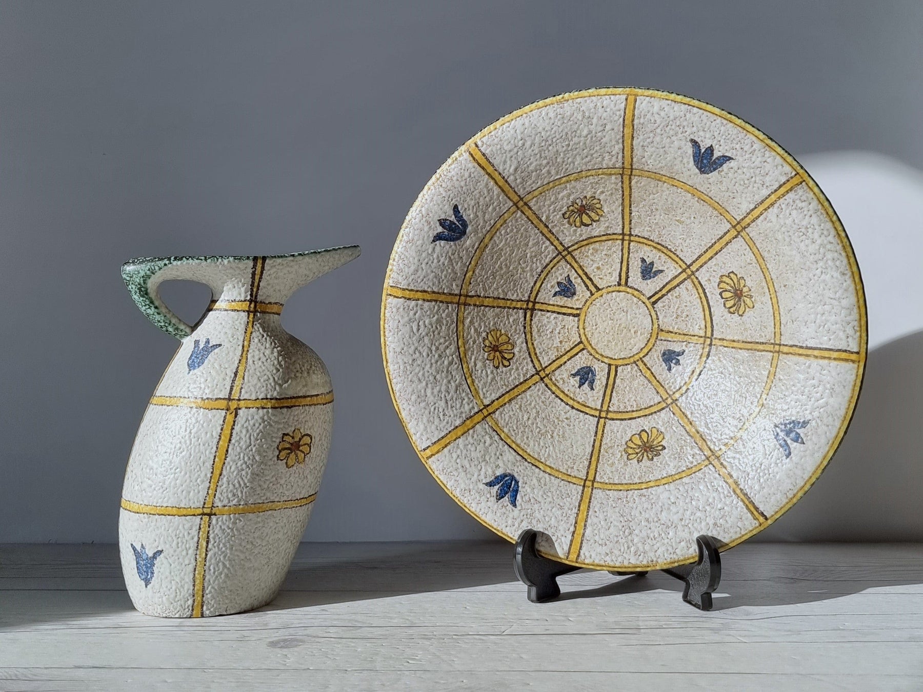 工芸品 Vintage Ruscha Fat Lava Wall Plate 工芸品 Vintage Ruscha