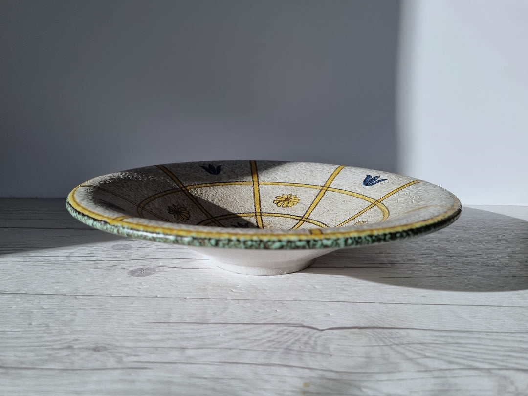 Ruscha Keramik, Statement Sculptural Charger Plate, Fat Lava Glaze