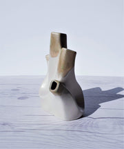 AnyesAttic Ceramic Sgrafo Modern 'Korallen' Series by Peter Müller Sculptural Op Art Ceramic Vase | 1960s - 70s