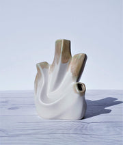 AnyesAttic Ceramic Sgrafo Modern 'Korallen' Series by Peter Müller Sculptural Op Art Ceramic Vase | 1960s - 70s