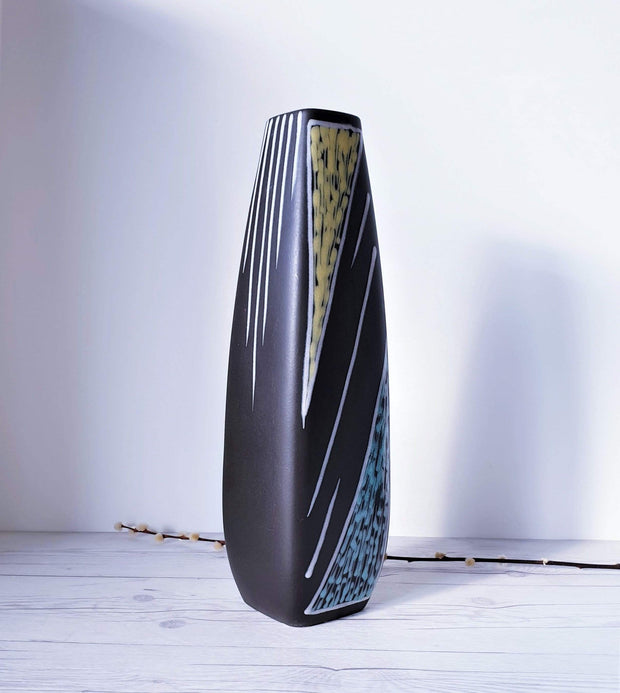 AnyesAttic Ceramic Søholm Modernist Burgundia Series XL [c. 17" / 43 cm] Floor Vase by Holm Sørensen | 1950s