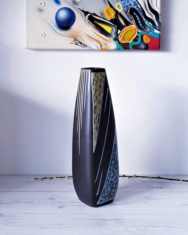 AnyesAttic Ceramic Søholm Modernist Burgundia Series XL [c. 17" / 43 cm] Floor Vase by Holm Sørensen | 1950s