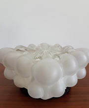 Studio Glass Lighting 1980s Eis / Ice Glas Art Deco Frosted Ice and Icicles Plafoniere Bubble Glass Wall / Ceiling Lamp