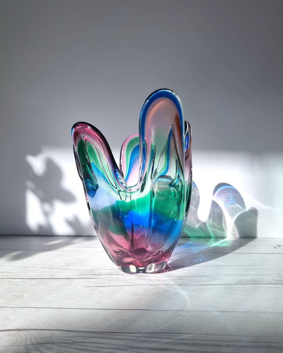70's〜 TAJIMA GLASS ヴィンテージ 花器 ミッドセンチュリー tajima-glass-watermelon-