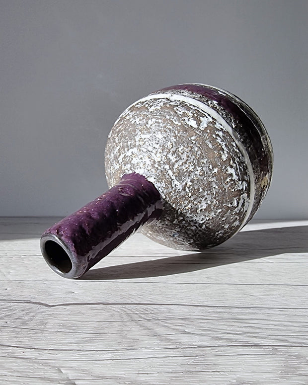 Upsala Ekeby Ceramic Ingrid Atterberg for Upsala Ekeby, 1957-59 'Chamotte' Series Sculptural Modernist Vase, Sweden