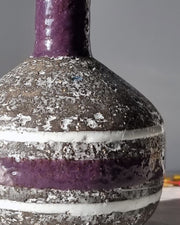 Upsala Ekeby Ceramic Ingrid Atterberg for Upsala Ekeby, 1957-59 'Chamotte' Series Sculptural Modernist Vase, Sweden