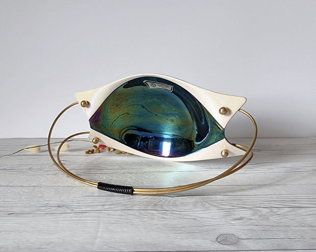 Verceram Ceramic Verceram Ceramique, Mid Century Iridescent Manta Ray Dish, France, 1950s