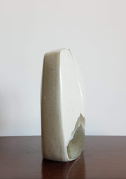 Virebent Stoneware Ceramic 1970s French Yves Mohy for Virebent Stoneware Landscapes Lens Vase