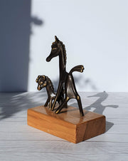 AnyesAttic Metals Walter Bosse for Hertha Baller Mid Century Modern Brass Horse Figurines, 1950s - 60s, Austrian