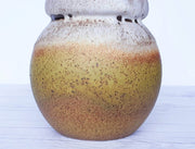 AnyesAttic Ceramic West German Pottery Fat Lava and Matte Foam Scheurich Golden Ball Ceramic Vase, 1970s, Nr. 269-22