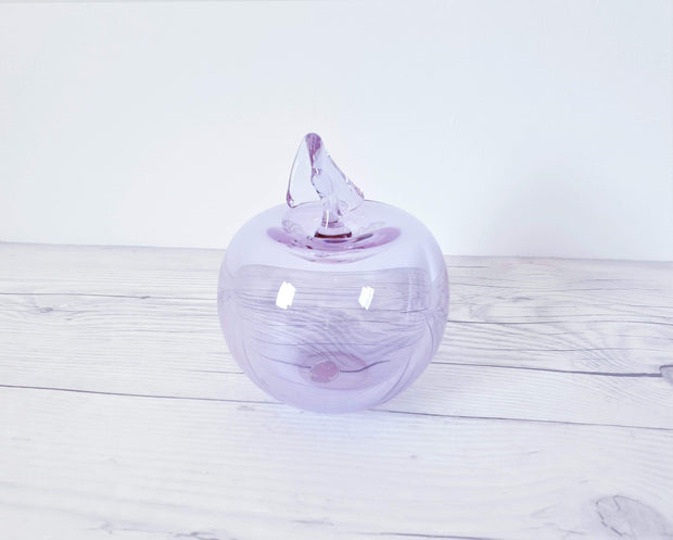 AnyesAttic Glass Zelezny Brod Sklo (ZBS) Neodymium Colour-Changing Handblown Art Glass Apple | 1950s, Rare