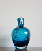 Zweisel Glassworks Glass 1960s West German Zweisel Glassworks, Florida Series Teal Pitcher Glass Vase - Labelled