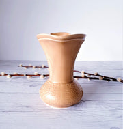 AnyesAttic Ceramic 1950s British SylvaC (Sylvac) Art Deco Fawn Glaze Textured Jug Vase