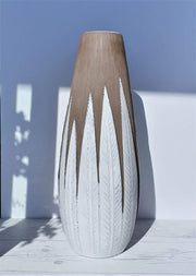AnyesAttic Ceramic Anna Lisa Thomson for Upsala Ekeby  'Paprika' Series Sculptural Earthenware Floor Vase 1950s-60s