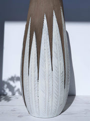 AnyesAttic Ceramic Anna Lisa Thomson for Upsala Ekeby  'Paprika' Series Sculptural Earthenware Floor Vase 1950s-60s