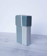 AnyesAttic Ceramic Antje Brüggemann for Rosenthal Studio Line, 1980s 'Linear' Series, Modernist Striped Ceramic Vase