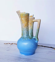 AnyesAttic Ceramic Beswick Pottery, Art Deco Dappled Glaze Ceramic Pitcher Jug Vase (Design 177/1) | British, 1930s