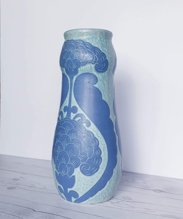 Josef Painted Vase - Cobalt Blue