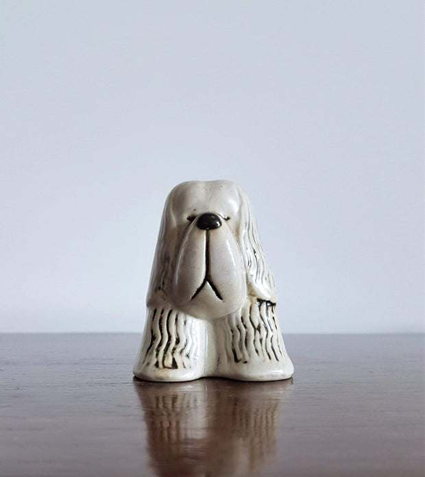 AnyesAttic Ceramic Lisa Larson for Gustavsberg,1972 Kennel series, 'Sympathetic Spaniel', Swedish