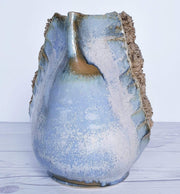 AnyesAttic Ceramic Maria & Schott for Töpferei Schott Studio Pottery, Large Sculpted Anemone Ceramic Vase | 1980s-90s
