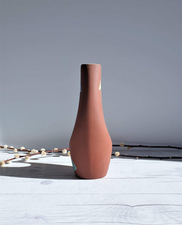 AnyesAttic Ceramic Mid Century Modern Studio Ceramic, Rockabilly Sculptural Pitcher Vase | 1950s - 60s