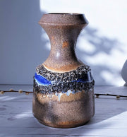 AnyesAttic Ceramic Steuler Keramik | Striking Mocha, Cinnamon and Fat Lava Sculptural Pitcher Jug Vase | 1960s-70s