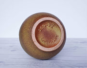 AnyesAttic Ceramic West German Pottery Fat Lava and Matte Foam Scheurich Golden Ball Ceramic Vase, 1970s, Nr. 269-22