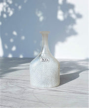 AnyesAttic Glass Bertil Vallien for (Kosta) Boda, Network Series, Miniature Art Glass Bottle Vase, 1970s - 80s