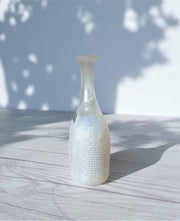 AnyesAttic Glass Bertil Vallien for (Kosta) Boda, Network Series, Miniature Art Glass Bottle Vase, 1970s - 80s