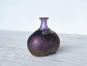 AnyesAttic Glass Bertil Vallien for (Kosta) Boda, Volcano Series, Miniature Art Glass Bottle Vase, 1980s, Swedish