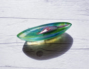 AnyesAttic Glass Bertil Vallien, Kosta Boda, Ocean Palette Fascinating Boat Sculpture, 1000 Pieces | Swedish, 2000s