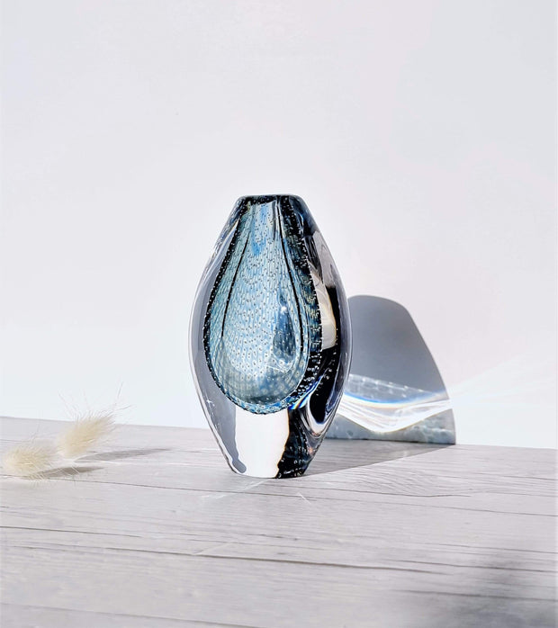 AnyesAttic Glass Sven Palmqvist for Orrefors, Kraka Series, 1955 Modernist Art Glass Vase | Rare Miniature Edition