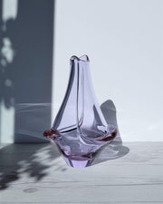 AnyesAttic Glass Zelezny Brod Sklo by Frantisek Zemek Neodymium Colour-Changing Art Glass Vase, 1960s-70s, Czech