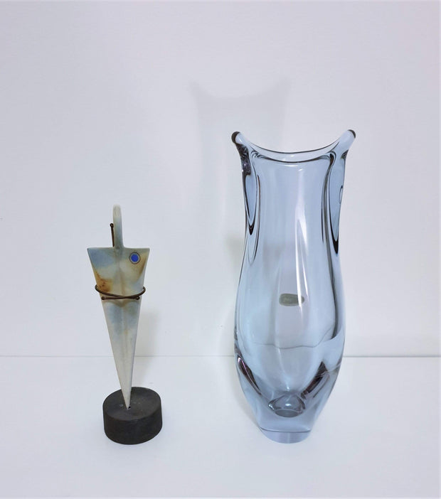 AnyesAttic Glass Zelezny Brod Sklo by Miloslav Klinger Neodymium Colour-Changing Art Glass Vase, 1960s-70s, Czech