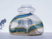 AnyesAttic Lighting Murano Mazzega Mid Century Pulegoso Glass, Sculptural Layered Pendant Ceiling Light | 1960s - 70s