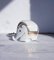AnyesAttic Porcelain Drumbo Series by Luigi Colani from Höchst Decor, High Porcelain Elephant Money Box | 1970s-80s, Rare